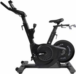 Vélo de fitness Echelon EX-3 Smart Connect de couleur noire sur fond blanc