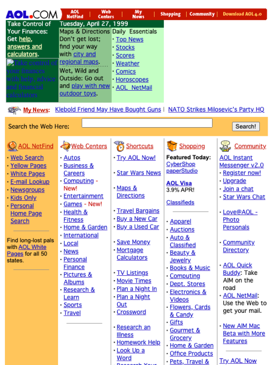 À quoi ressemblaient les sites Web d'Apple, Google et Amazon en 1999