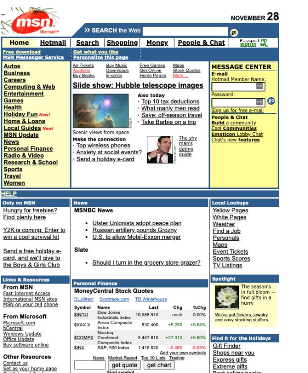 À quoi ressemblaient les sites Web d'Apple, Google et Amazon en 1999