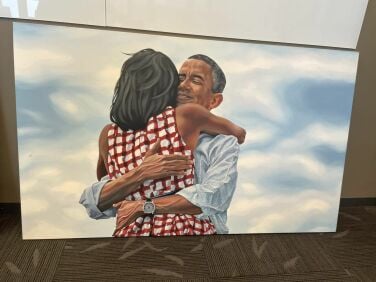 Peinture de Michelle et Barack Obama