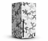 le revêtement de la console Xbox Series X en camouflage arctique