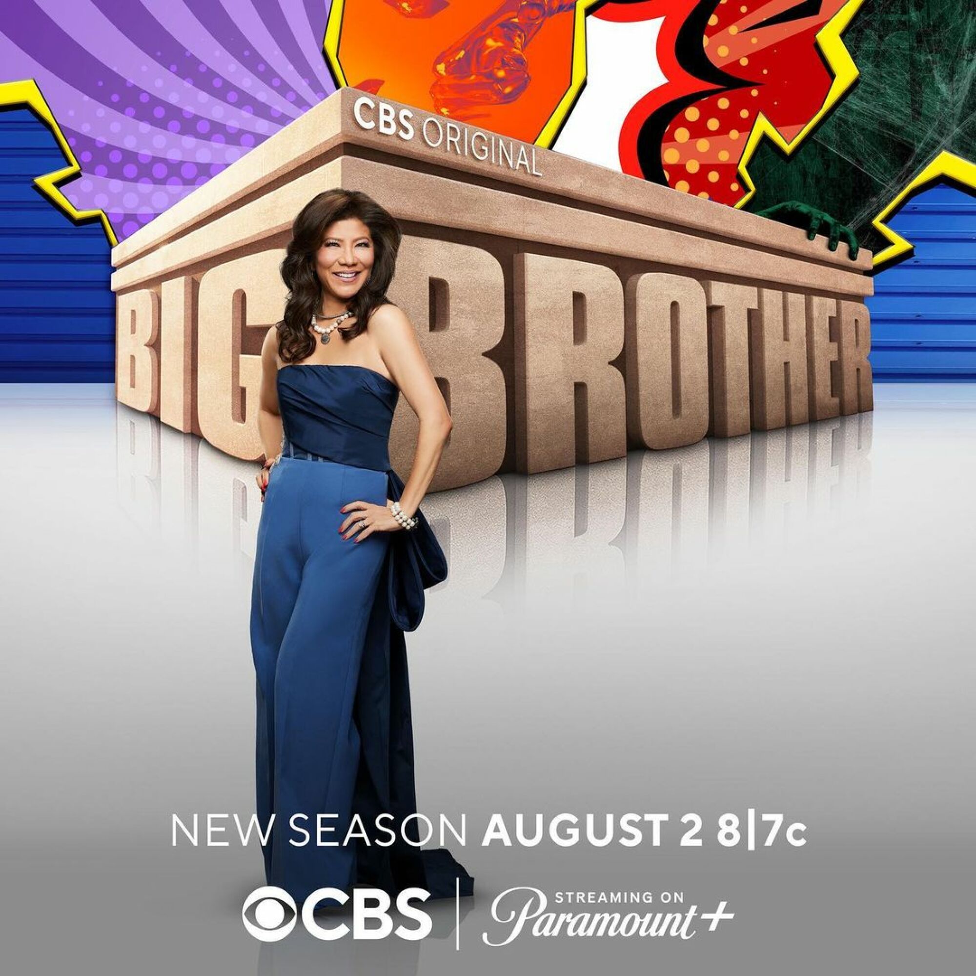 Julie Chen sur l'affiche promotionnelle de la saison 25 de Big Brother