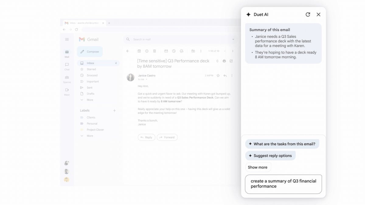 Duet AI, le petit assistant de Google Workspace, est désormais accessible au grand public