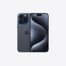 l'apple iphone 15 pro max en titane bleu