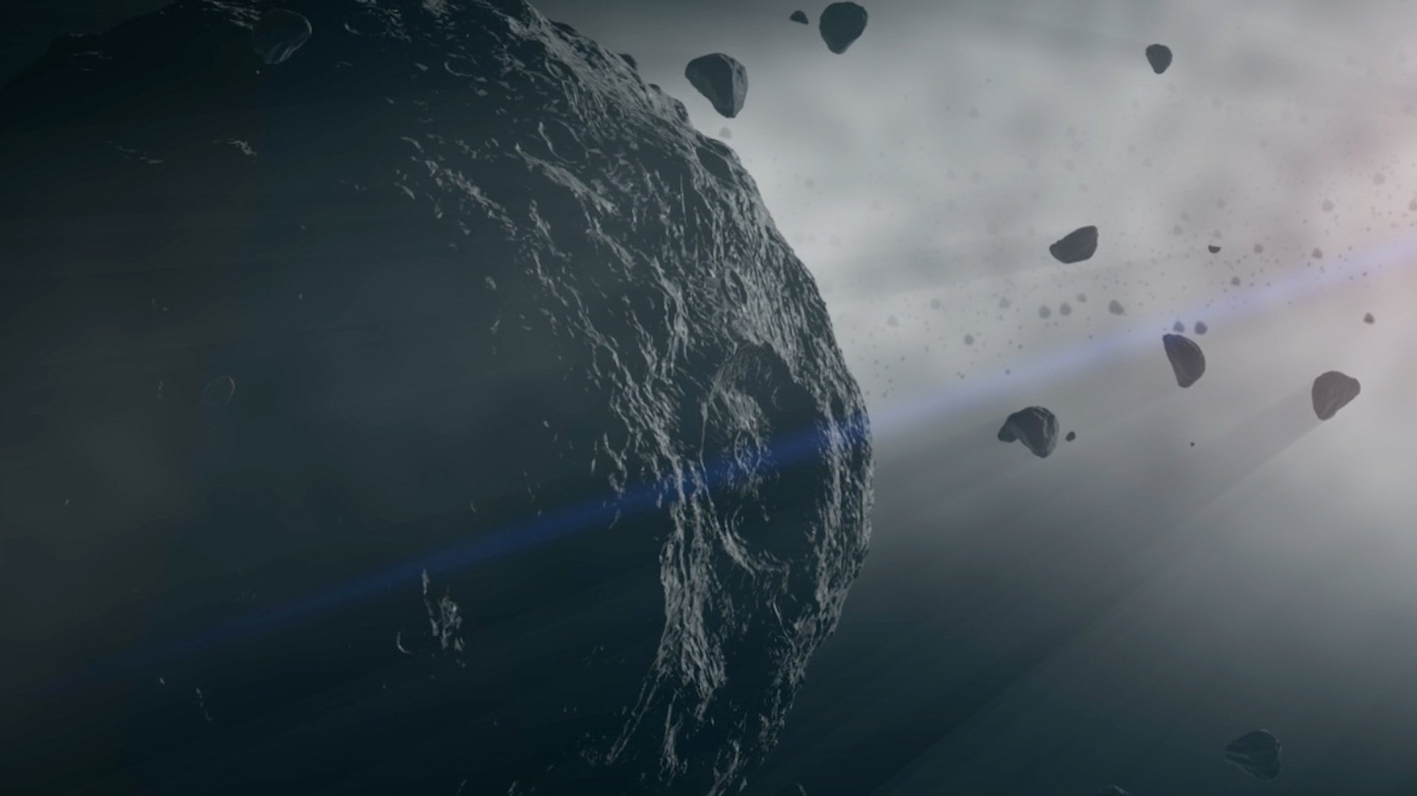 Rendu artistique de l'astéroïde Bennu