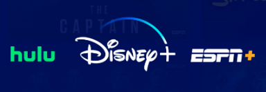 Logos Hulu, Disney+ et ESPN+ côte à côte