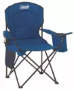 Chaise de camping portable Coleman de couleur bleue, sur fond blanc