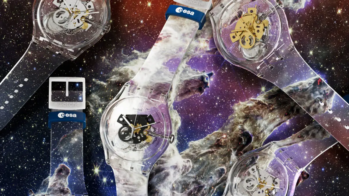 Des images du télescope Webb comme bracelets de montre ?  Swatch les a.