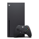 Xbox Series X sur fond blanc