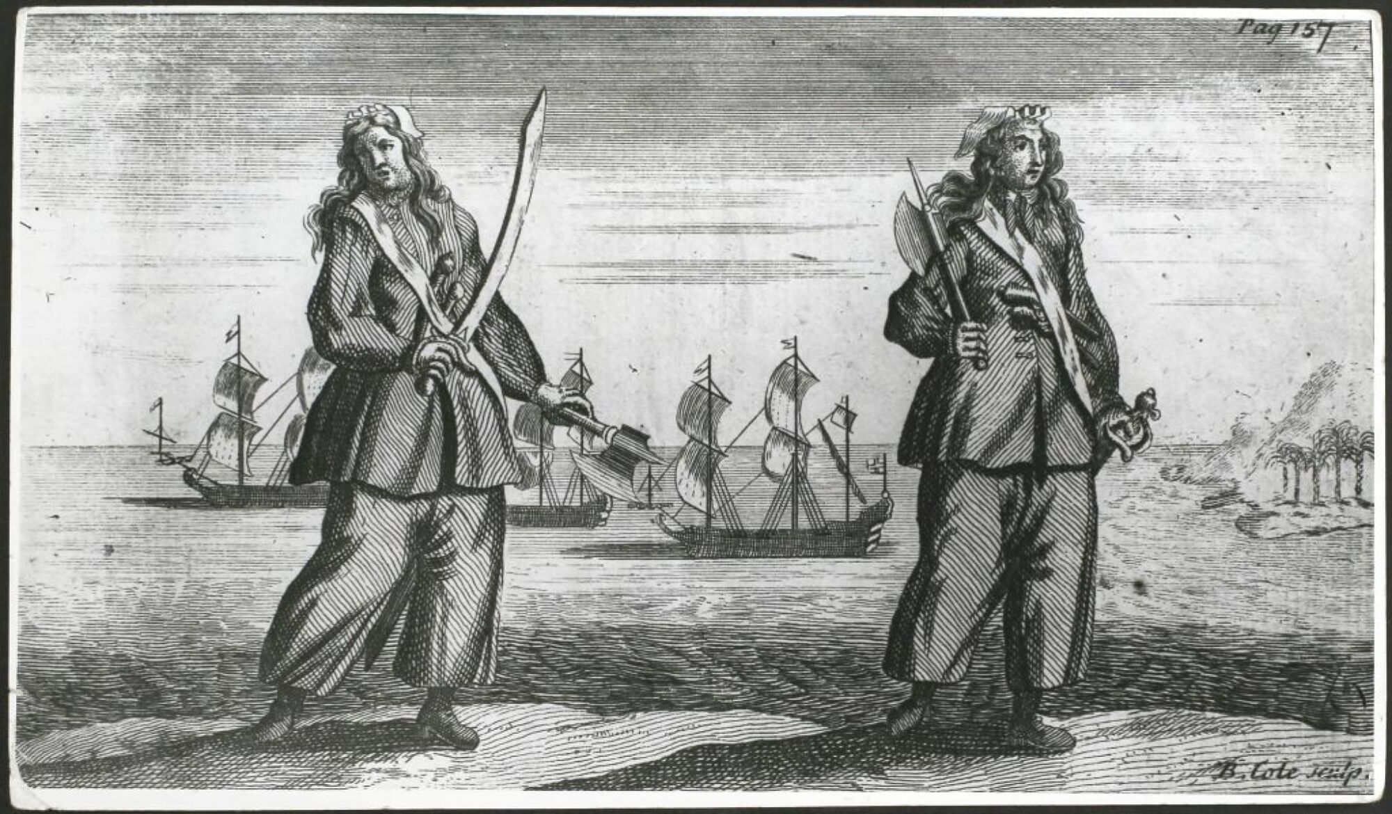 Les pirates Anne Bonny et Mary Read. 