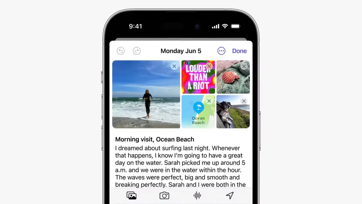 L'application iOS 17 Journal est maintenant en version bêta : comment y accéder