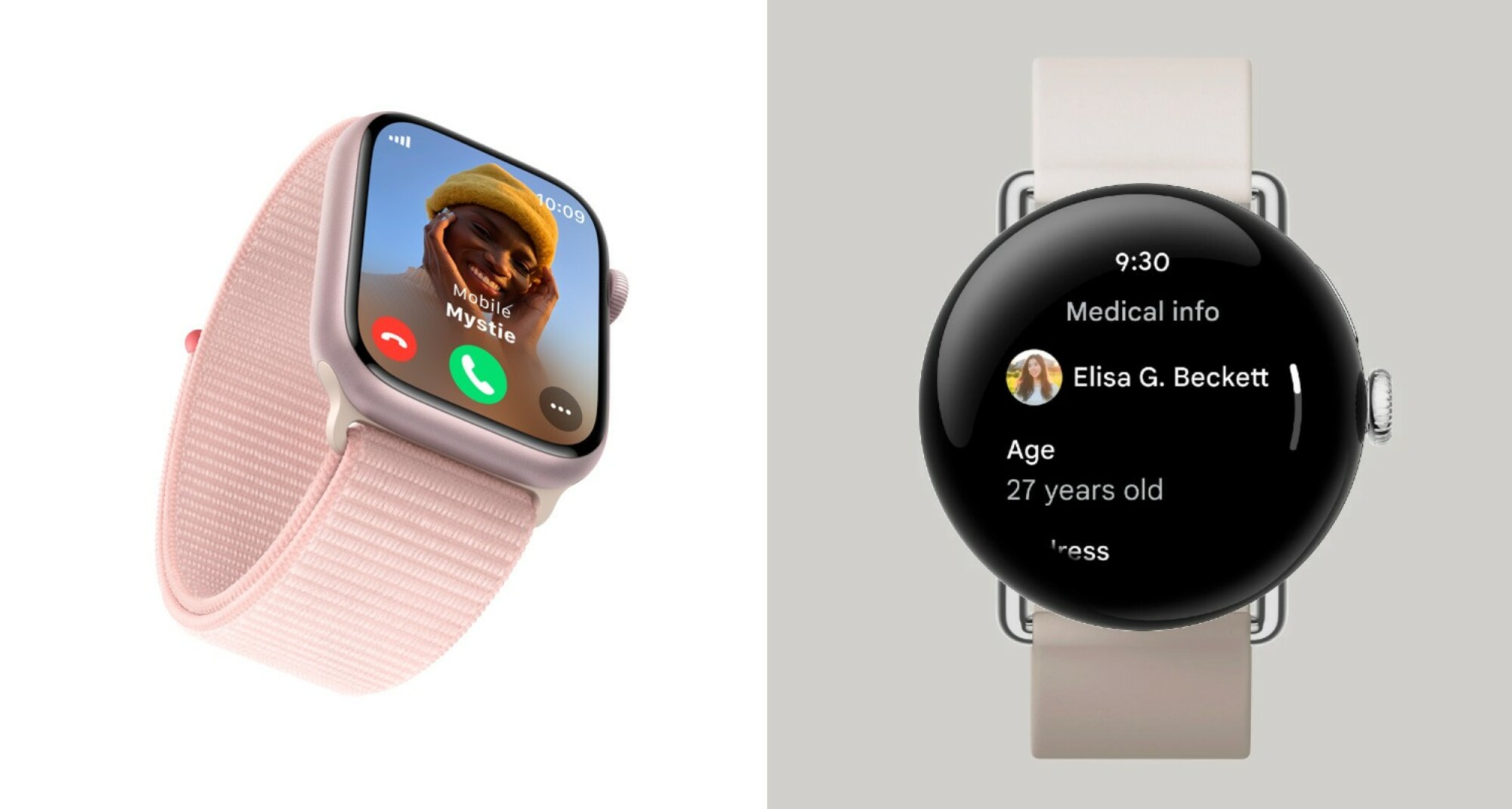 Apple Watch Series 9 contre Google Pixel Watch 2