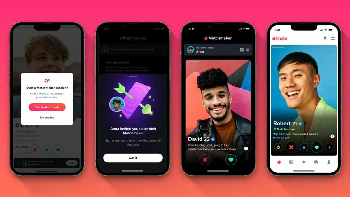 La nouvelle fonctionnalité Matchmaker de Tinder permet aux amis et à la famille de recommander des correspondances