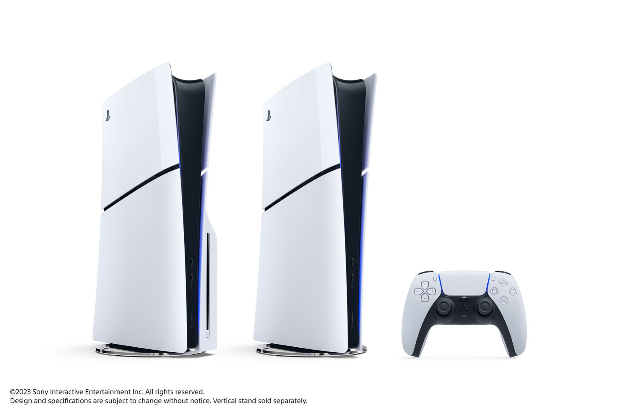 Deux modèles PS5 Slim