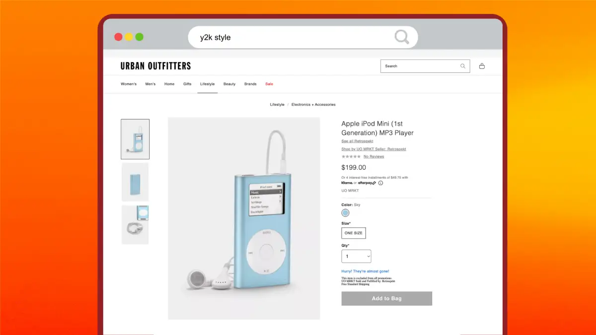 Urban Outfitters vend des iPod « vintage » pour des centaines de dollars