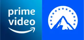 Logos Amazon Prime Video et Paramount+ côte à côte