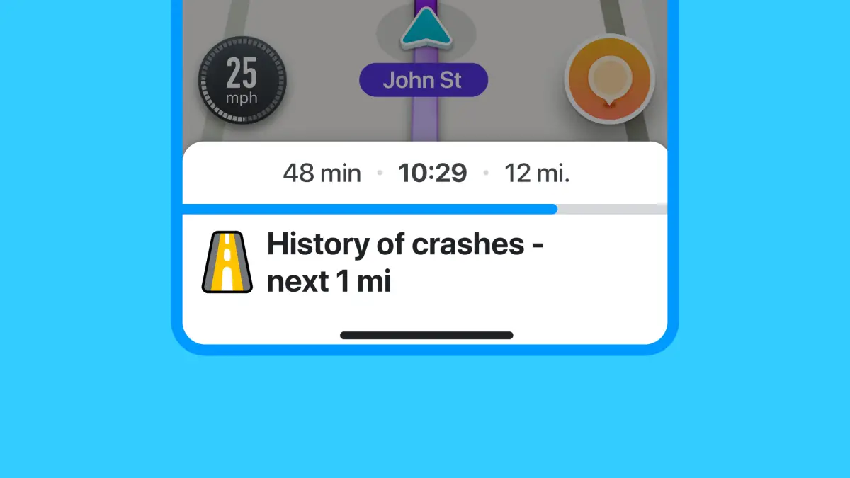 La nouvelle fonction de sécurité Waze avertit les utilisateurs des routes ayant des antécédents d'accidents