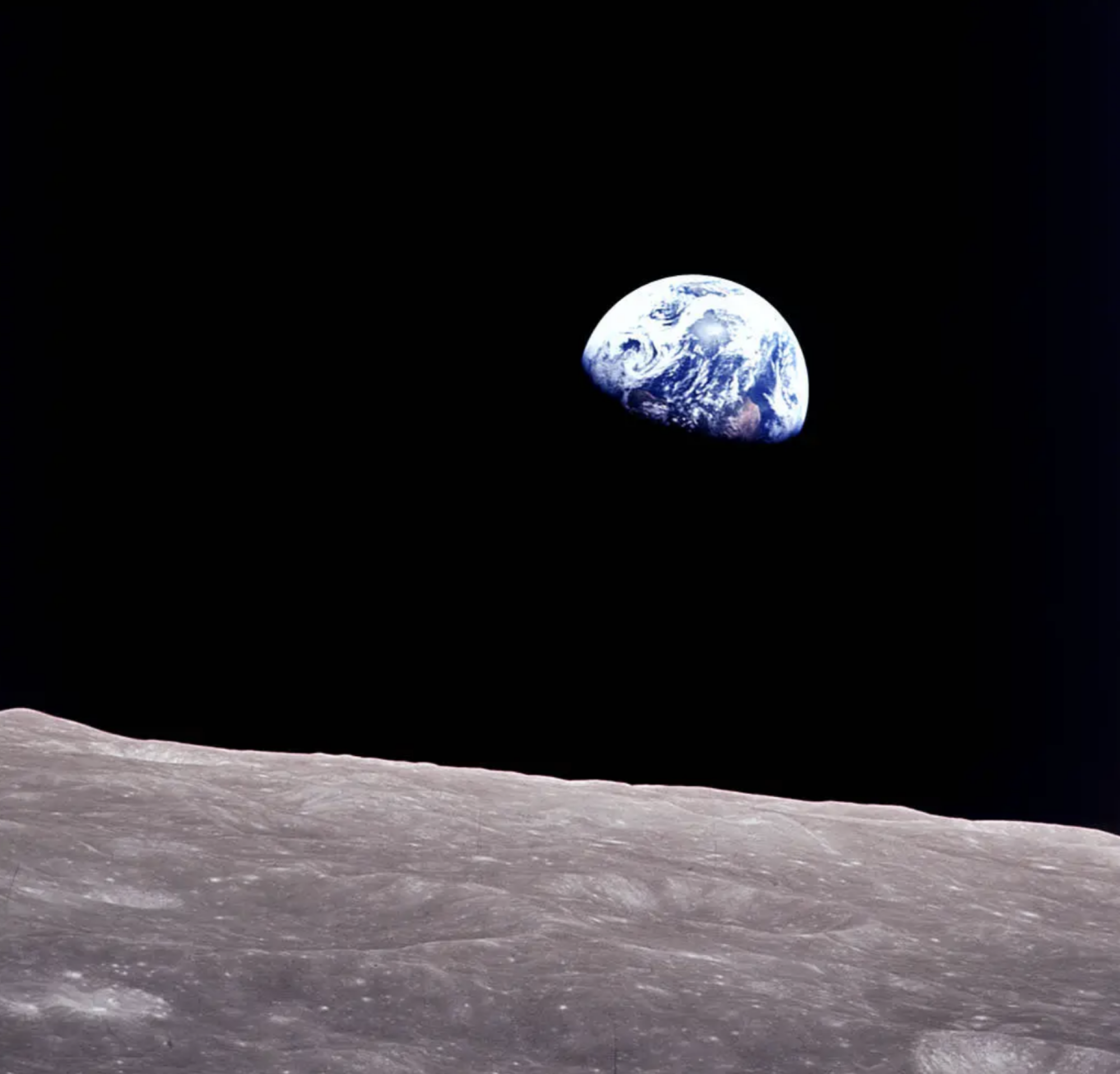 L'emblématique "Lever de terre" photo prise par l'équipage d'Apollo 8 de la NASA.