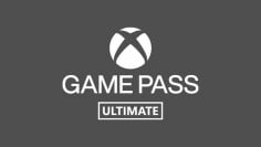 Logo Xbox Game Pass Ultimate sur fond gris