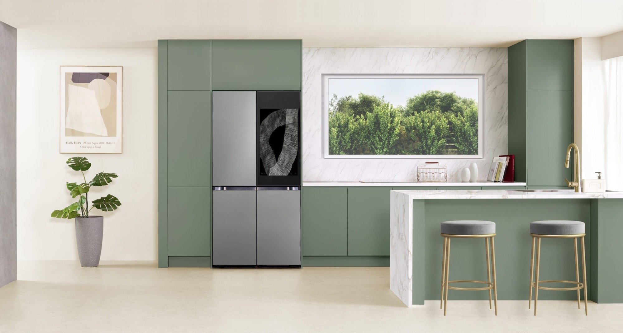Réfrigérateur flexible à 4 portes sur mesure Samsung avec AI Family Hub