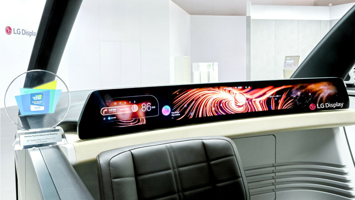 CES 2024 : LG veut installer un énorme écran LCD de 57 pouces dans les voitures