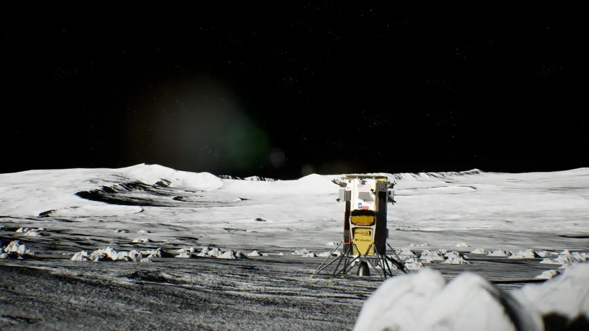La NASA envoie un nouvel atterrisseur sur la Lune.  Il est enveloppé dans des vêtements de sport.