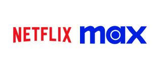 Logos Netflix et Max côte à côte