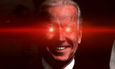 L'alter ego aux yeux laser de Joe Biden revient pour le mème du Super Bowl