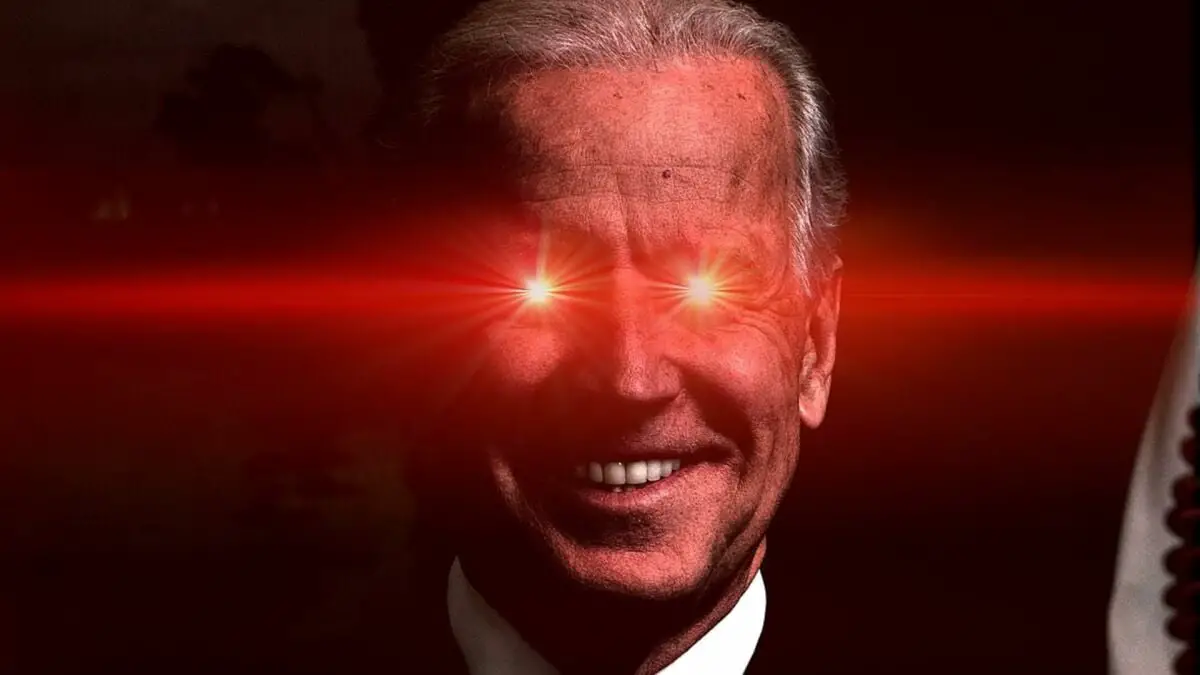 L'alter ego aux yeux laser de Joe Biden revient pour le mème du Super Bowl