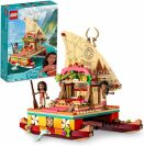 un ensemble LEGO de la princesse Moana de Disney avec son bateau