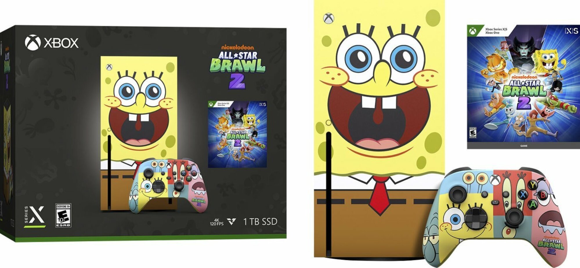 le pack édition spéciale Xbox Series X « Nickelodeon All-Star Brawl 2 »