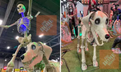 La gamme Halloween 2024 de Home Depot comprendra un squelette amélioré de 12 pieds et un nouveau chien squelette
