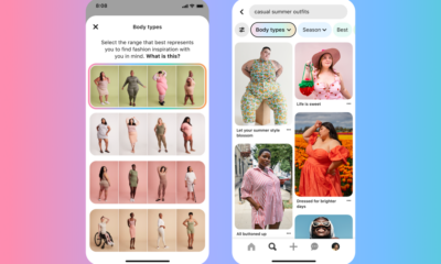 La recherche de types de corps par IA de Pinterest vise à organiser des résultats de recherche plus inclusifs