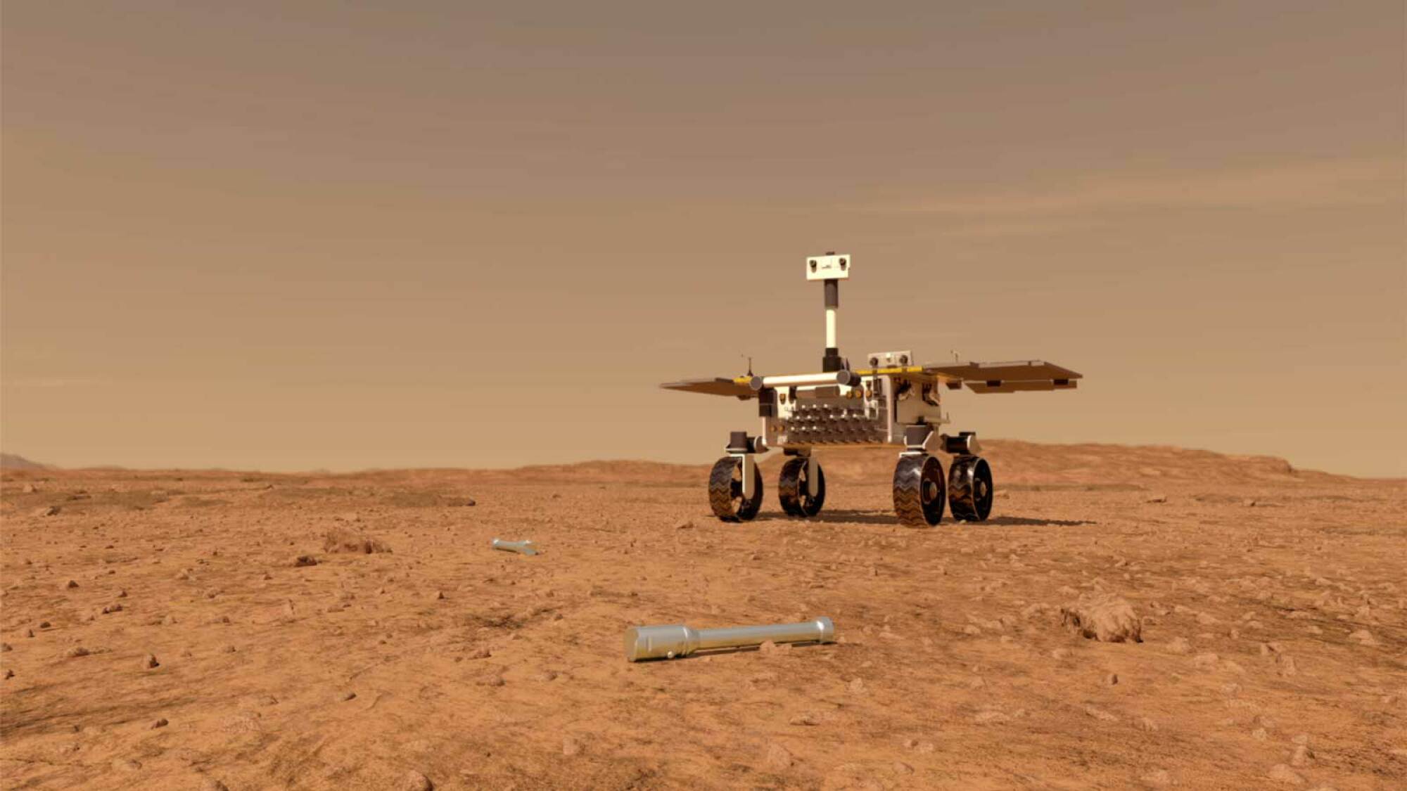 Une conception d'un rover de la NASA capturant des échantillons de Mars