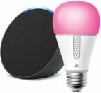 Echo Pop avec ampoule intelligente