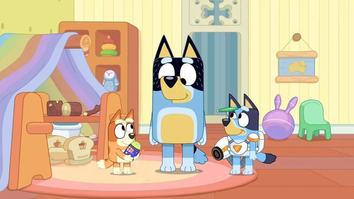 Qui est le petit papa de Bluey ?  L'épisode final de la saison 3, "Surprise", se termine sur un mystère majeur