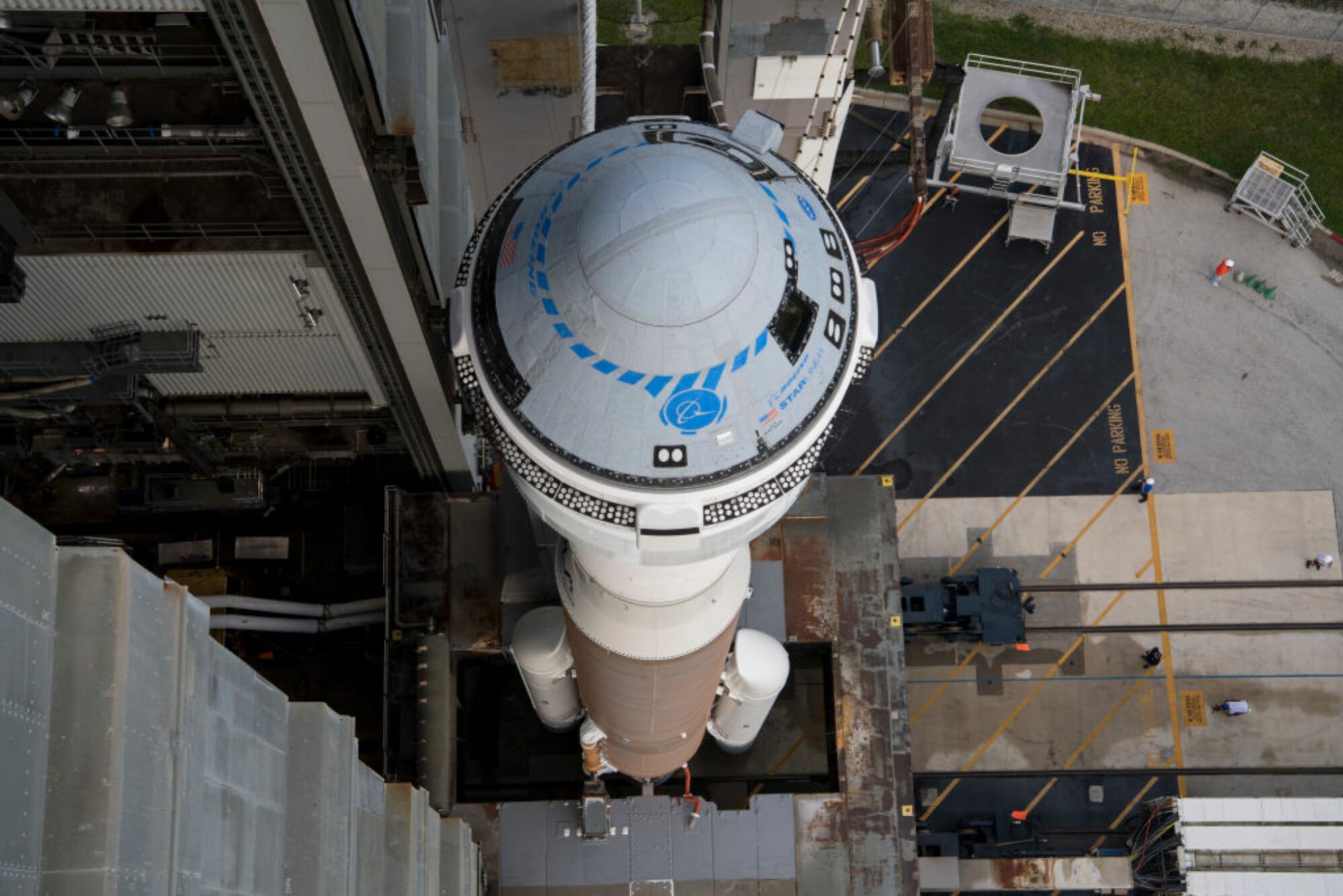 Starliner au sommet d'une fusée Atlas V