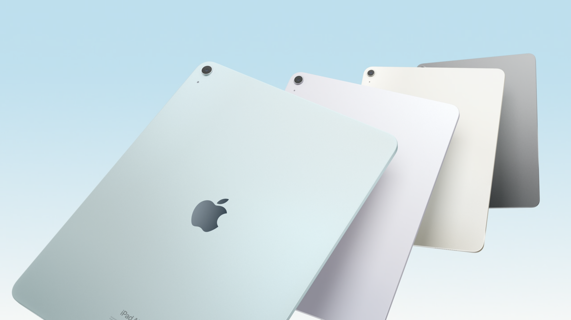 Quatre iPads en quatre couleurs différentes