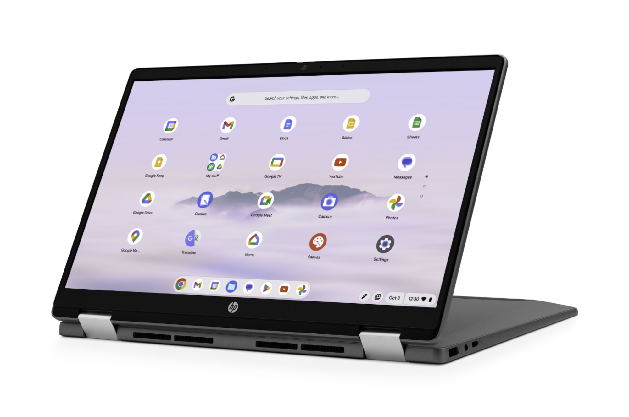 le HP Chromebook Plus x360 14 pouces en mode tablette