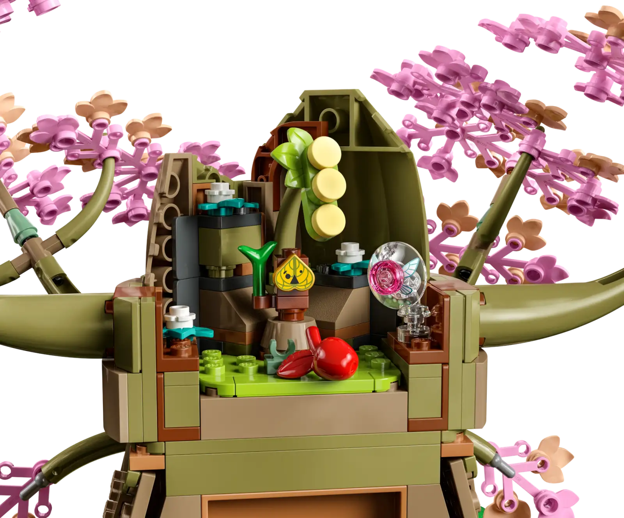 un gros plan d'un korok dans l'ensemble LEGO Great Deku Tree