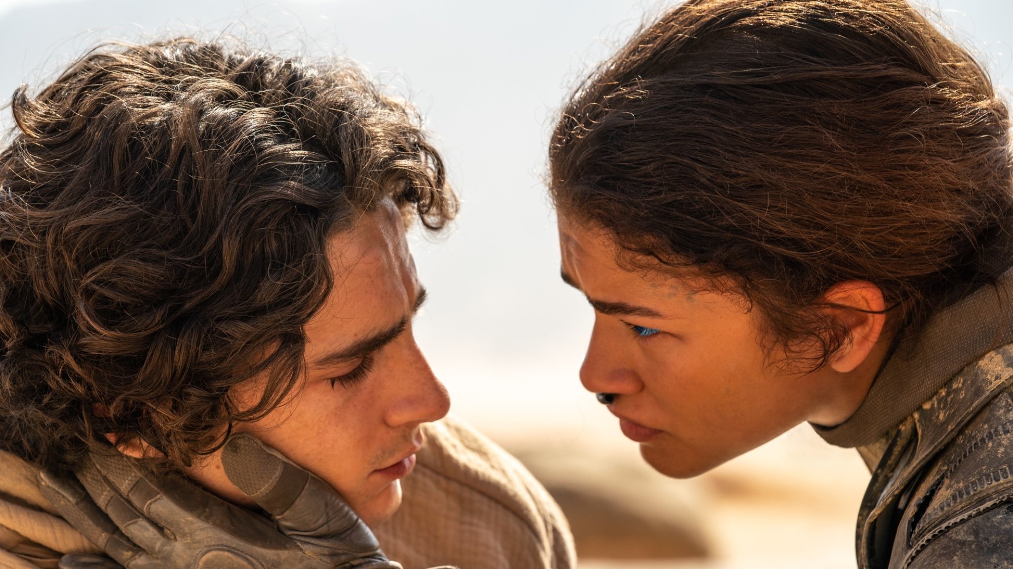 Timothée Chalamet et Zendaya dans "Dune : Deuxième partie".