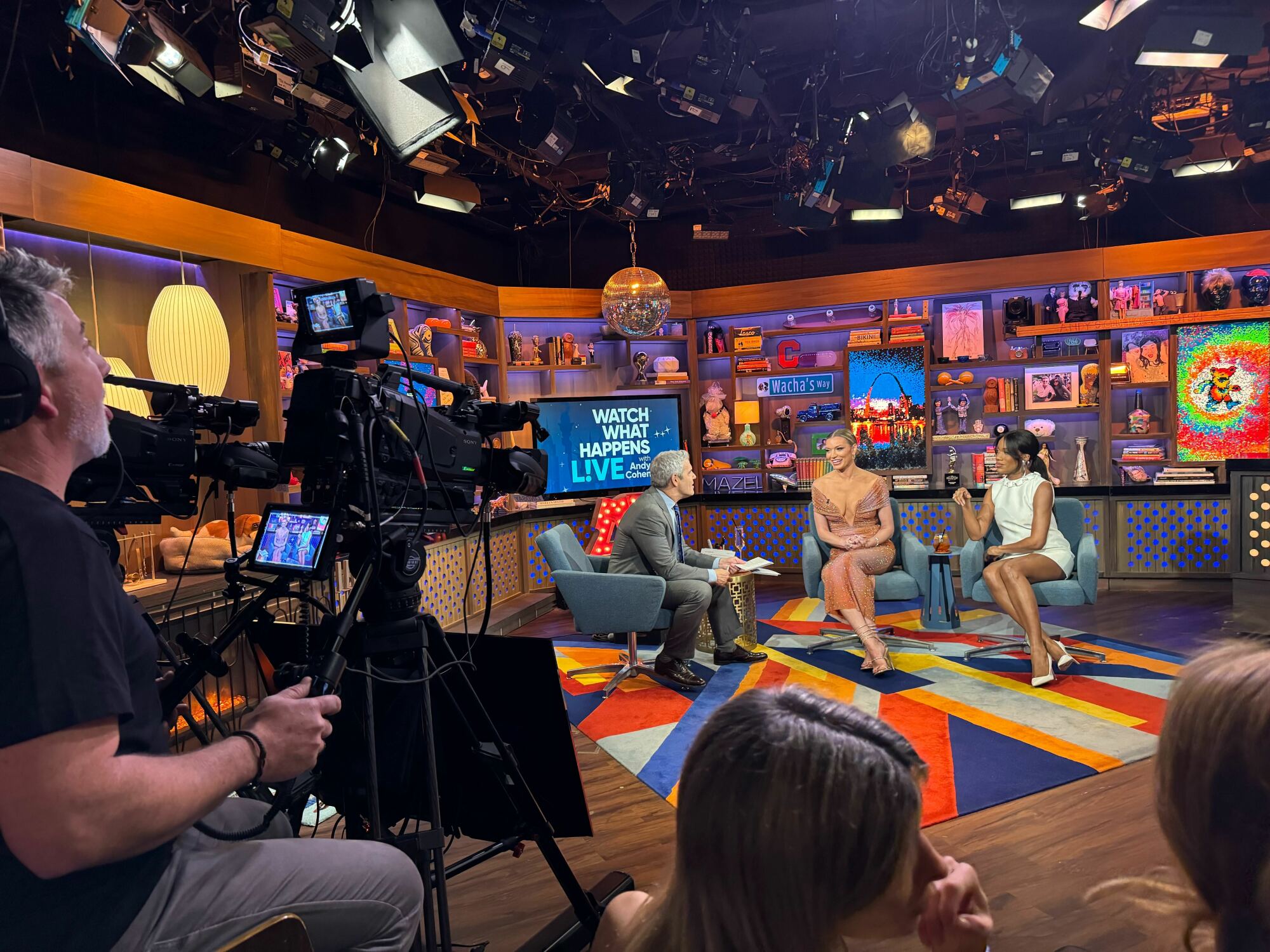 wwhl studio pendant le tournage