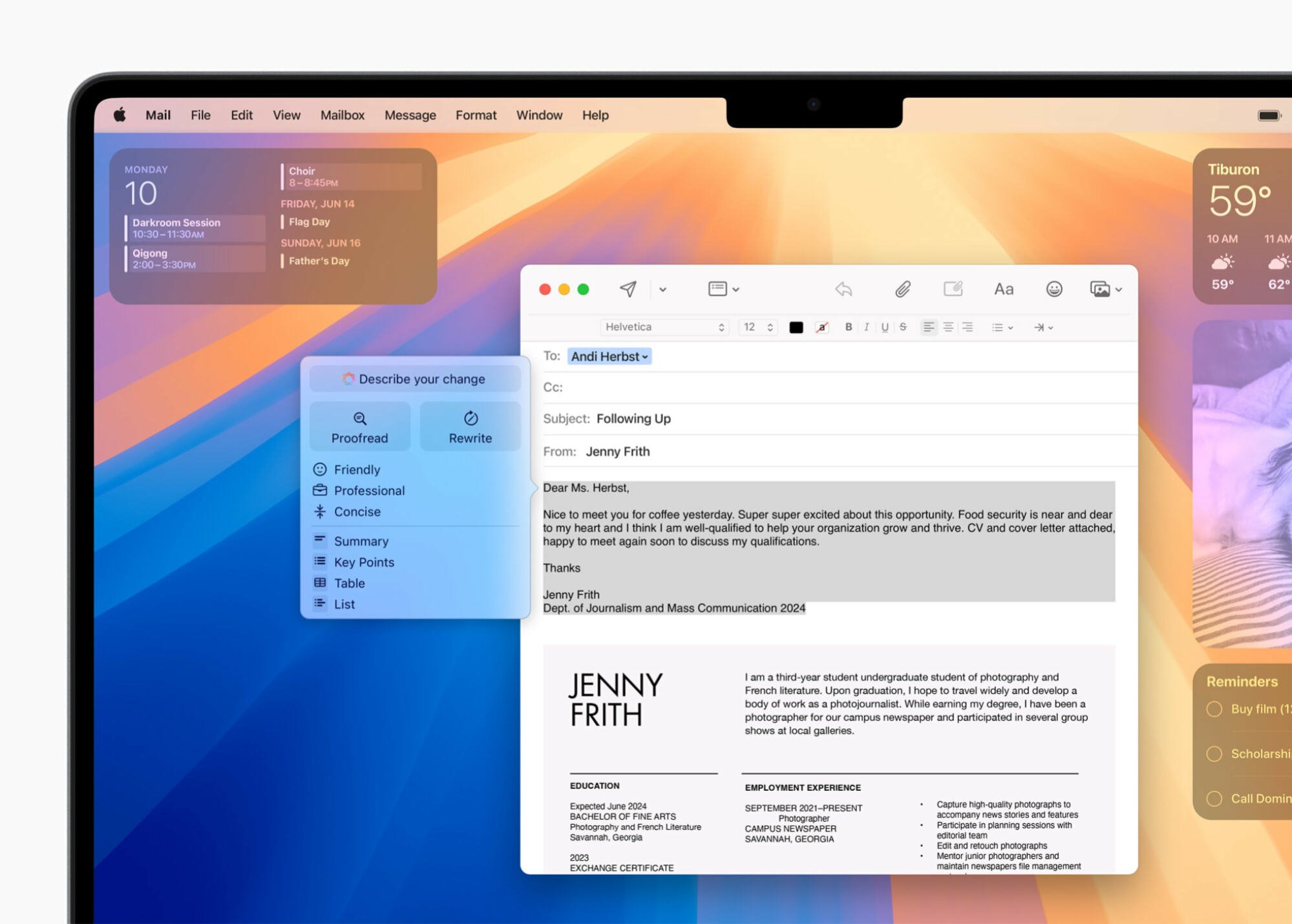 Relecture d'e-mails sur MacOS