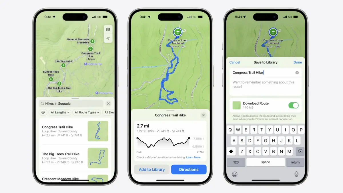 Apple Maps ajoute des cartes topographiques dans la révélation de la WWDC