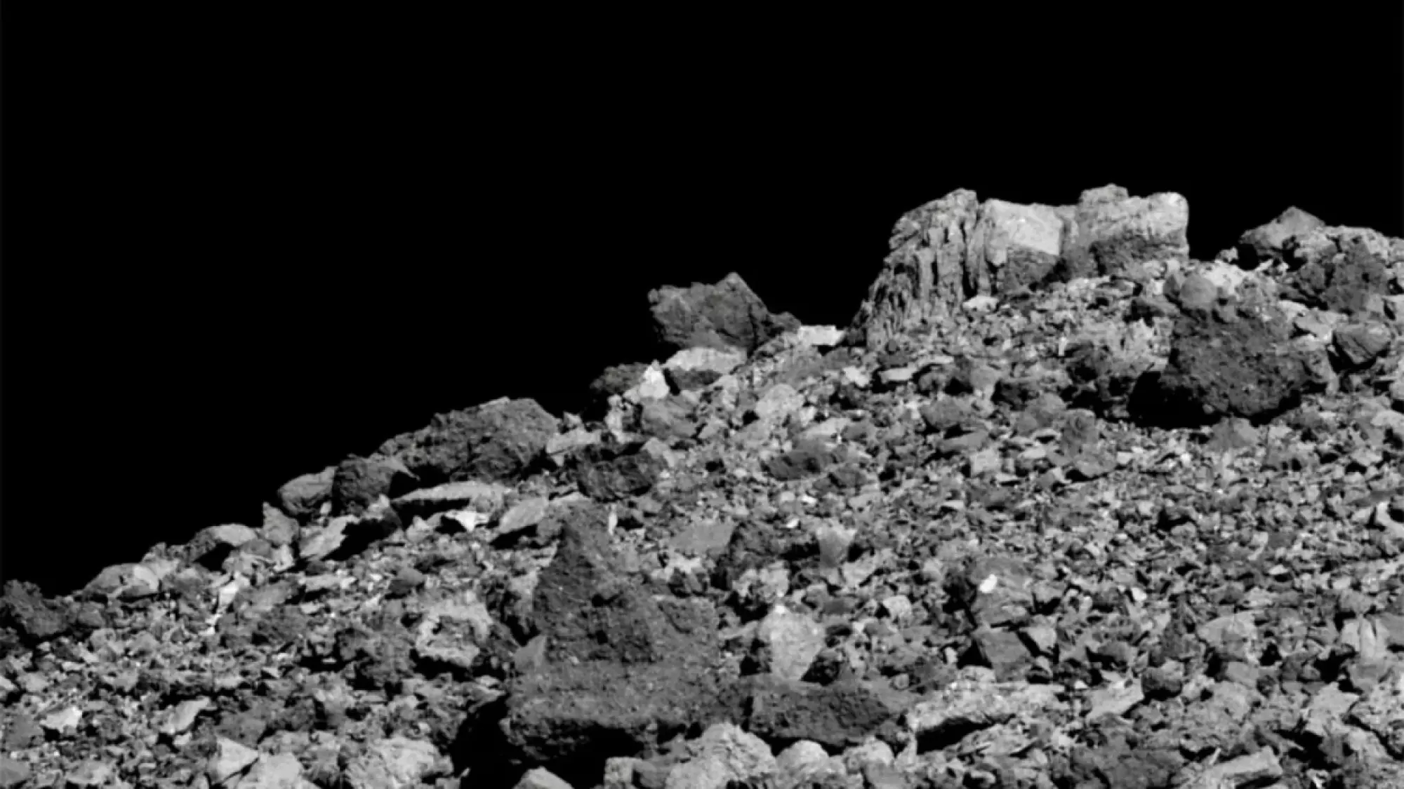 surface de l'astéroïde Bennu