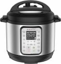 Instant Pot avec six rangées de boutons et un écran indiquant 5:20