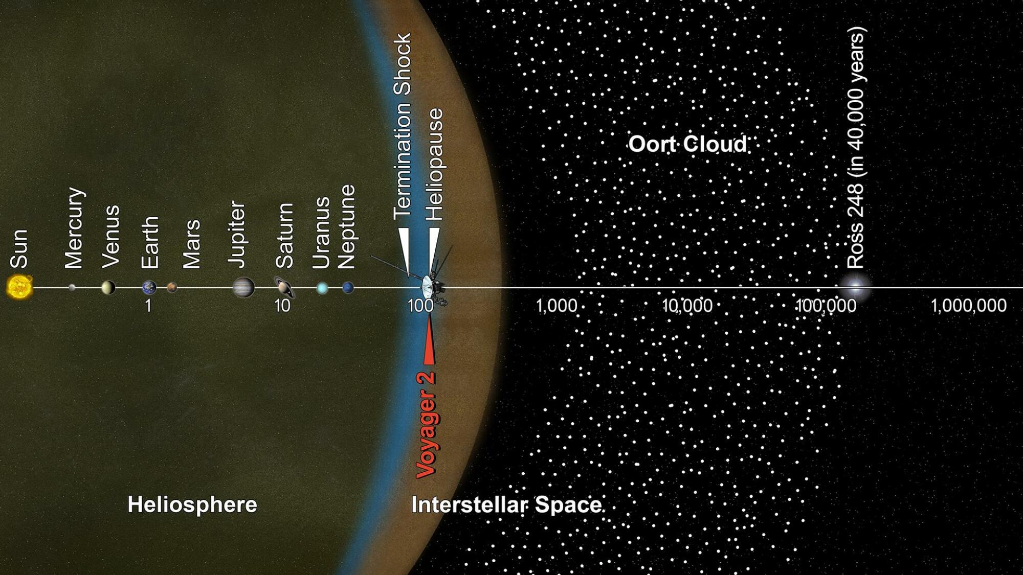 un graphique du nuage d'Oort du système solaire