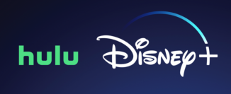 Les logos Hulu et Disney+ côte à côte