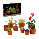 Ensemble de construction de petites plantes Lego Icons sur fond blanc