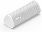 une enceinte Sonos Roam 2 blanche sur fond blanc